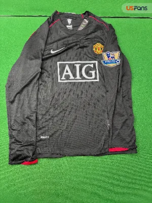 0708 Red Devils Retro Jersey Home No. 7 Cristiano Ronaldo Champions League Football Uniform Short-Sleeved Long-Sleeved Suit Champions League Same Style — T-shirts — photo 1