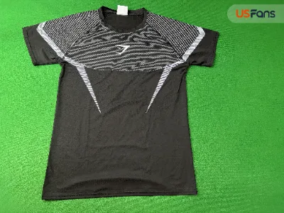 YMSHARK New Running Sports Fitness Top Casual Breathable Tight Short Sleeve Casual Running T-Shirt Shark — T-shirts — photo 1