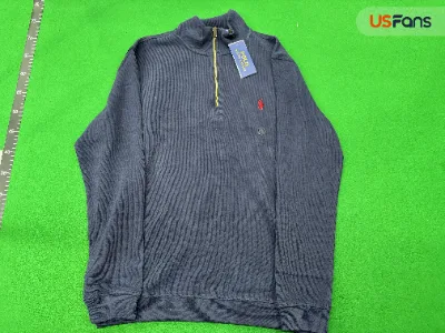 RL 1/4 Zip Classic Sweatshirt with Velvet inside Pony Logo Half Zipper Sweater a — Hoodies — photo 1